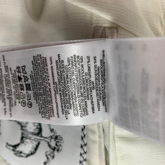 BLACK FLEECE Size 40 Light Grey Plaid Silk Blend Sport Coat - Picture 7 of 8